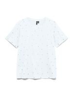 VERO MODA Majica 'VMPAULINA'  srebro / bijela