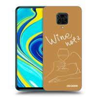 Silikónový čierny obal pre Xiaomi Redmi Note 9S - Wine not
