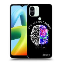 Silikónový čierny obal pre Xiaomi Redmi A1 - Brain - White