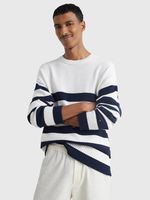 Tommy Hilfiger Breton Pullover Weiß