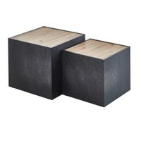 MID.YOU KONFERENČNÝ STOLÍK, bridlicová, dub artisan, kompozitné drevo, 50 / 43/40 / 35/50 / 43 cm