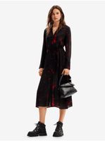 Women's shirt dress Desigual Scribbles Lacroix - Women's
