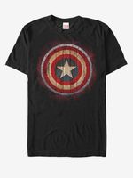 ZOOT.Fan Marvel Captain America shield Majica crna