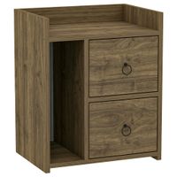 MID.YOU NOČNÝ STOLÍK, farba vlašského orecha, 50/60/35 cm