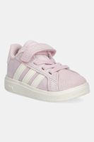 adidas sneakers de piele întoarsă pentru copii GRAND COURT 00s culoarea roz, JR0781