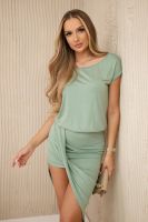 Asymmetrical dress dark mint