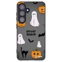 Silikónový čierny obal pre Samsung Galaxy S25 5G - Spooky season 2