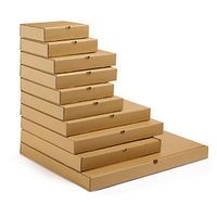 50 x Ploché poštovní krabice 650x450x50mm, hnědé, třívrstvá vlnitá lepenka (3VVL) RAJA