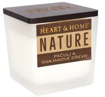Pačuli & guajakové dřevo - malá sviečka NATURE Heart & Home