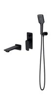 Zestaw wannowy podtynkowy Cersanit Larga czarny S952-044