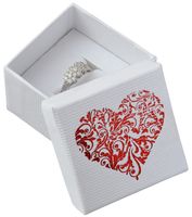 JK Box Bílá krabička se srdíčkem LD-3/A1/A7