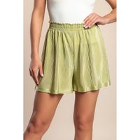 Shorts Mit Elastischer Taille, Hellgrün