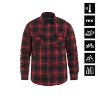 HORSEFEATHERS Vodoodpudivá zateplená košeľa Dough - redwood RED velikost XL