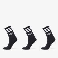 adidas 3 Stripes Crew Sock 3-Pack Black/ Black/ Black M