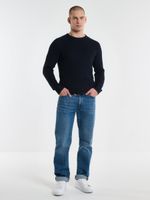 Big Star Man's Sweater 161027 Navy Blue Wool-403