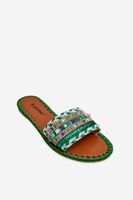 Women's decorated slippers Zelene Bellisa