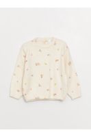 LC Waikiki Crew Neck Long Sleeve Patterned Baby Girl Knitwear Sweater