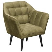 MID.YOU KOKTAILOVÉ KRESLO, textil, kompozitné drevo, olivovozelená
