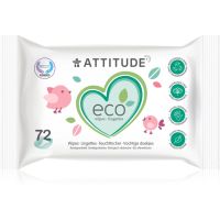 Attitude Eco chusteczki nawilżane bez zapachu 72 szt.