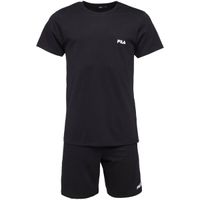 Fila SET SHORT SLEEVES T-SHIRT AND SHORT PANTS IN JERSEY Мъжка пижама, черно, размер