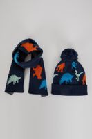 DEFACTO Boy Scarf Beanie 2-Piece Set