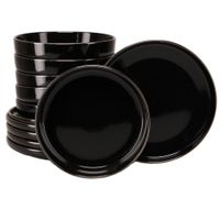 Creatable JEDÁLENSKÝ SERVIS Nordic Festive Schwarz 12-dielne