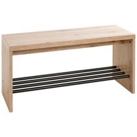 LAVICA DO PREDSIENE, čierna, farba duba, 80/40/30 cm