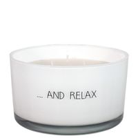 My Flame Lifestyle My Flame Candles – …And Relax - fresh cotton originální vonná svíčka ze sójového vosku 426 g