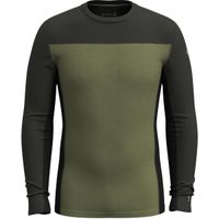 Smartwool CLASSIC THERMAL MERINO BL CRW Мъжка термо тениска, тъмнозелено, размер