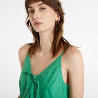 Tommy Jeans Poplin Tiered Strappy Dress Coastal Green M