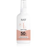 Naif Baby & Kids Mineral Sunscreen SPF 50 zaštitni sprej za sunčanje za djecu 100 ml