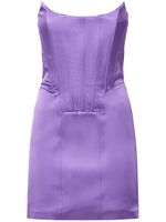 Stretch Satin Mini Bustier Dress