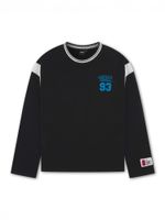 AND1 Sweater majica 'Core 93'  azur / crna / prljavo bijela