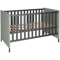 Jimmylee POSTIEĽKA S PRIEČKAMI antracitová, zelená, 70/140 cm