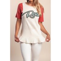 Baumwoll-T-Shirt, Beige