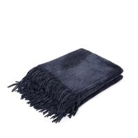 Koc Chenille 130X170 Granatowy