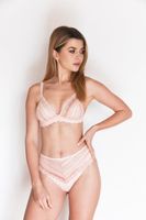 Nevyztužená podprsenka Eldar Hariet - braletka Světle oranžová 70B