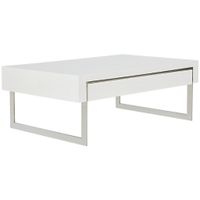MID.YOU KONFERENČNÝ STOLÍK, biela, biela s vysokým leskom, kov, kompozitné drevo, 110/40/70 cm
