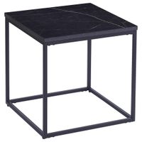 Ti'me KONFERENČNÝ STOLÍK, čierna, kov, kompozitné drevo, 45/45/45 cm