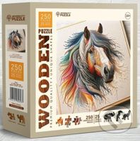 Dřevěné puzzle Jemný kůň (250 dílků) - puzzle z kategorie Zvířata