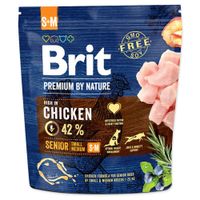 Szavatossági idő 2026.05.28.: Brit Premium by Nature Senior S+M 1 kg | Száraz kutyatáp