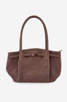 Flora&amp;Co Eco Suede Beige Shopper Bag Elleea