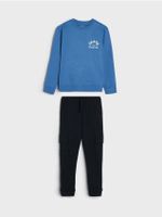 Sinsay - Komplet: bluza i spodnie - szary