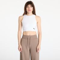 Puma Wardrobe Essentials Ribbed Crop Top PUMA White S