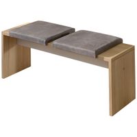 Stylife LAVICA, textil, kompozitné drevo, 130/49/40 cm