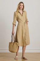 Lauren Ralph Lauren košeľové šaty ľanové