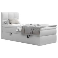 MID.YOU AMERICKÁ POSTEĽ, 90/200 cm, drevo, textil, kompozitné drevo, sivá