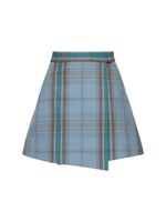 Cut Off Mini Wrap Skirt