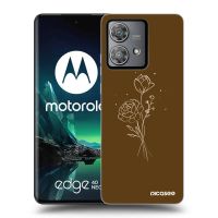 ULTIMATE CASE pro Motorola Edge 40 Neo - Brown flowers