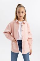 DEFACTO Girl's Gabardine Long Sleeve Shirt